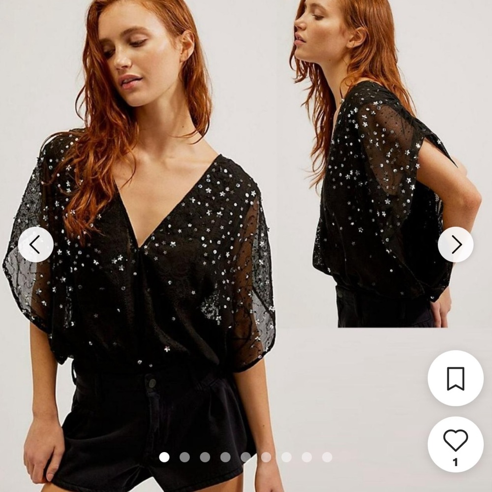 Free people shimmer bodysuit